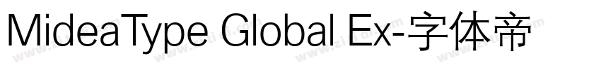 MideaType Global Ex字体转换 MideaType Global Ex字体转换